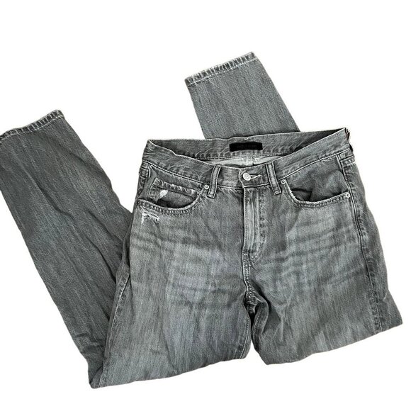 Uniqlo Jeans gray denim pants pockets casual summer style cotton comfortable - Picture 1 of 4